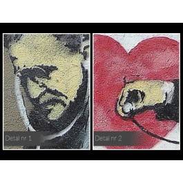 Banksy - I love NY - nowoczesny obraz na płótnie - 120x80 cm