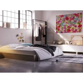 Kwietne patio - nowoczesny obraz na płótnie - 120x80 cm