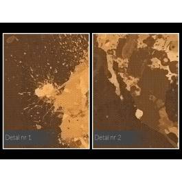 Mapa świata - nowoczesny obraz na płótnie - 120x80 cm