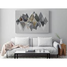 Majestatyczność gór - nowoczesny obraz na płótnie - 120x80 cm