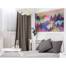 Dolina tęczy - nowoczesny obraz na płótnie - 120x80 cm